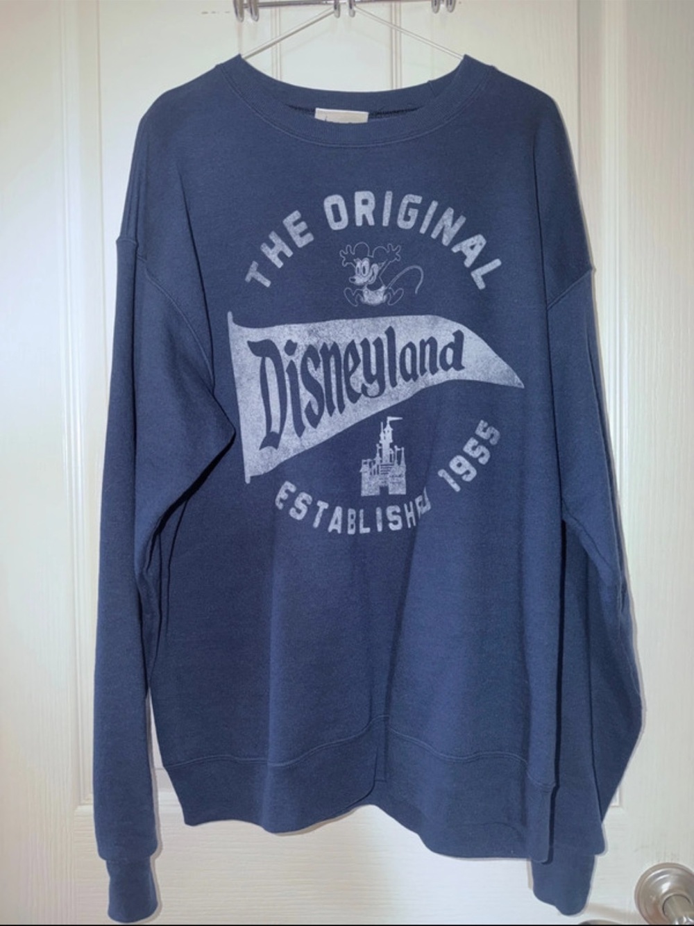 Disneyland The Original Pullover Sweatshirt - Navy Blue size M